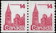 CANADA   #730 MNH COIL PAIR (2)