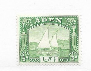 Aden #1 MH - Stamp CAT VALUE $4.50