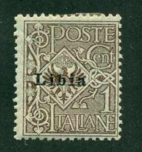 Libya 1918 #1b MH SCV(2020)=$1.40
