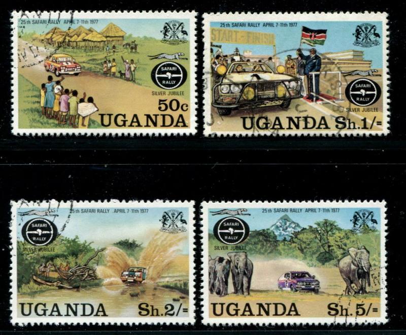 Uganda 167-70 Used 1977 Safari Rally