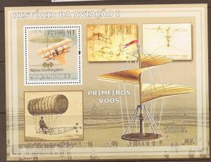 MOZAMBIQUE 2009 HISTORY OF AVIATION (4) MNH