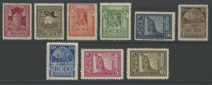 Italy Rhodes 15-23 */** mint HR-NH complete set (2306B 100)