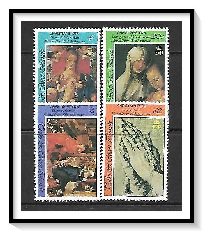 Turks & Caicos #375-378 Christmas Durer Paintings MNH