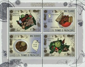 Gastronomic of Sao Tome & Principe Food Famous Dishes S/S MNH #3901-3902