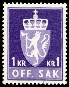 Norway Scott O104 Mint never hinged.