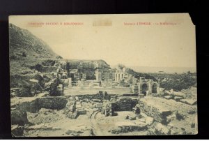 1913 Turkey Smyrne RPPC postcard Cover Library Ruins