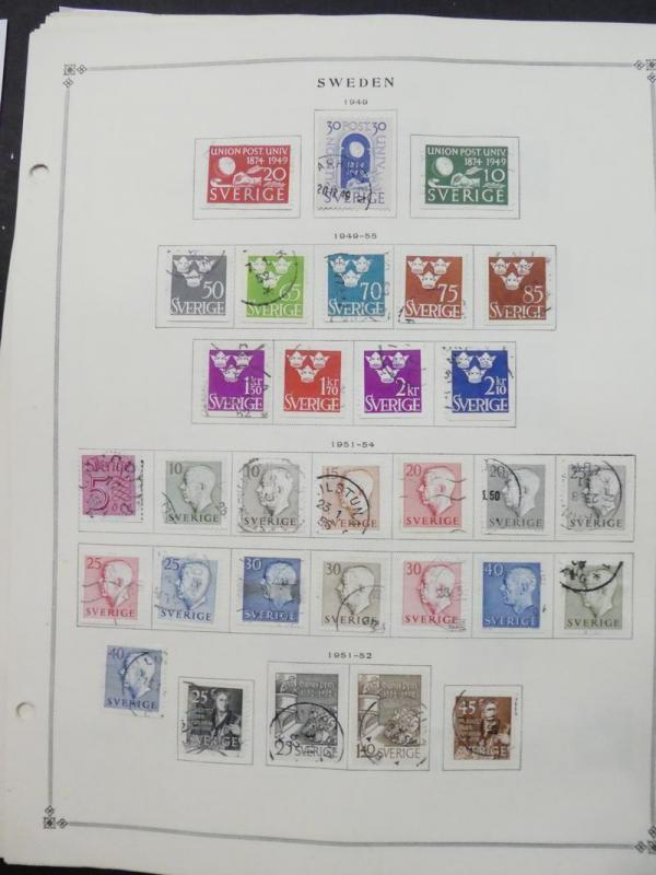 EDW1949SELL : SWEDEN Very clean Mint & Used collection on album pages. Cat