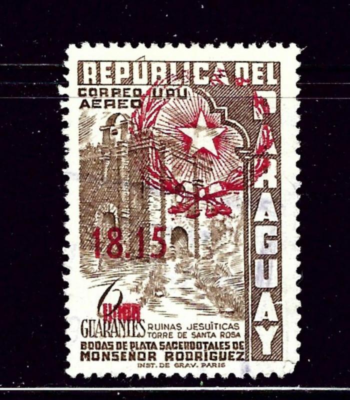 Paraguay C254 Used 1959 overprint