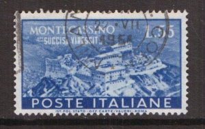 Italy   #580  used  1951   abbey  55 l