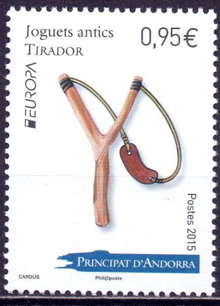 Andorra. 2015. Slingshot, children's toys. MNH.