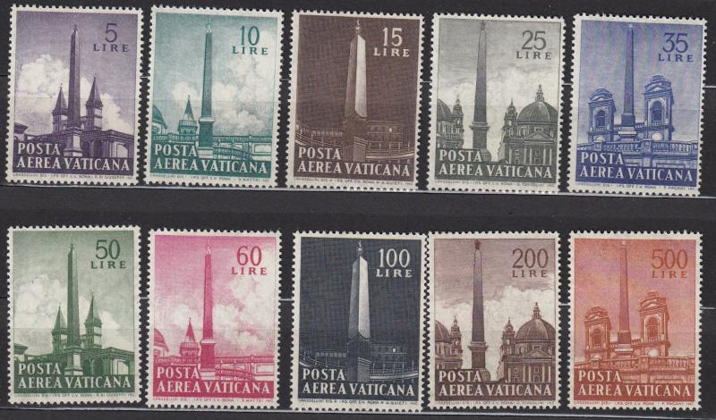 Vatican City - 1959 Obelisks Sc# C35/C44 - MNH (1661)