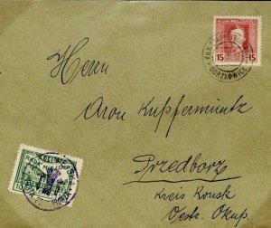 AUSTRIA POLAND WW1 Cover *PRZEDBORZ* Local Final Issue 10h Gorzkowice 1918 F196