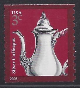 #3759 3c Silver Coffeepot Coil Single 2013 Mint NH