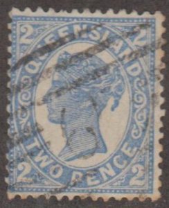 Queensland - Australia Scott #114 Stamp - Used Single