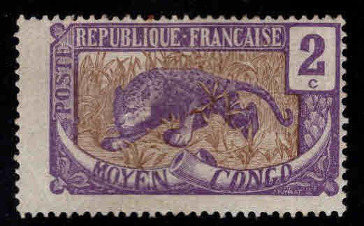 Moyen Middle Congo Scott 2 MH* stamp