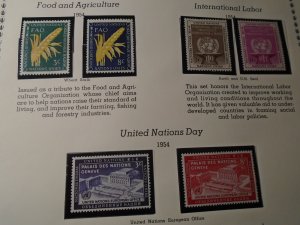 United Nations  New York  #  23-30  MNH    Year 1954