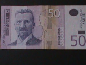 ​BOSNIA-HERZEOVINA-2012-SERBIAN NATIONAL BANK-$50 DINARA NOTE-CIRCULATED VF