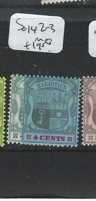 MAURITIUS   (PP2107B) ARMS SG 142-3    MOG