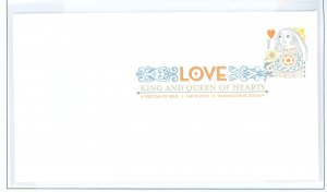 US 4405 Love, Queen of Hearts; first day of issue cover.