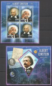 2013 Great Scientist Albert Einstein Nobel Prize Winner Kb+Bl Mnh Pe521