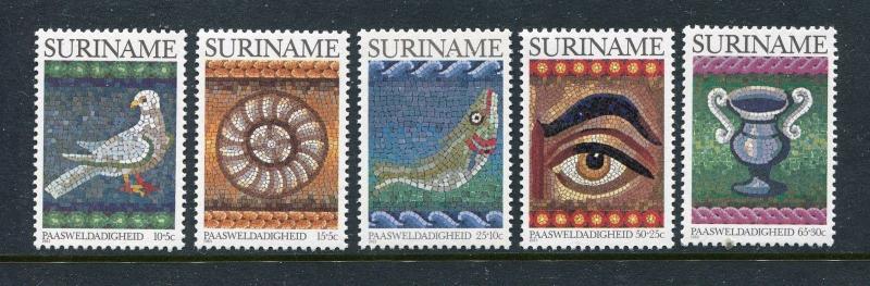 Suriname B279-B283, MNH, Bird Christmas 1983. x29142