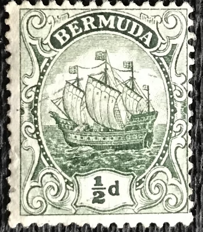 Bermuda #82 *MH* Single Caravel Ship