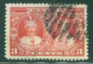 CANADA Scott 213 KGV and Queen Mary1935 stamp