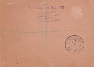 1947: Tilburg, Nederlands to Glasgow, Scotland Registered Airmail, RTS (57620)