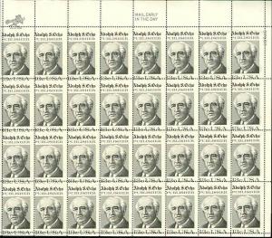 1700, RARE MISPERFED ERROR SHEET - ADOLPH OCHS