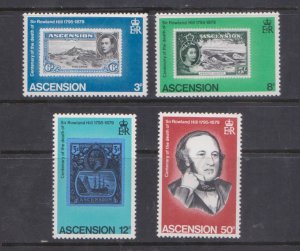 ASCENSION - 1979 DEATH CENTENARY OF SIR ROWLAND HILL - 4V MINT NH