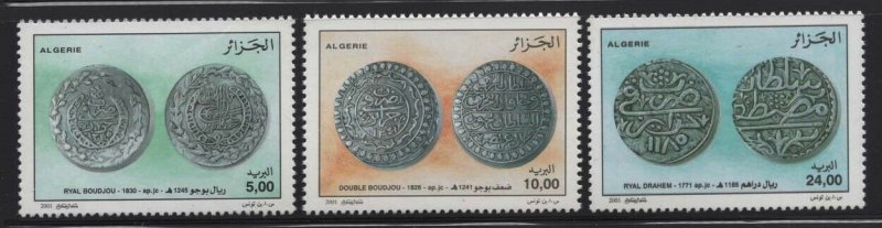 Algeria 2001 Ancient Coins set Sc# 1217-19 NH