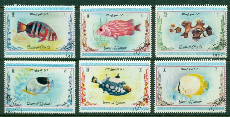 Umm al Qiwain 1972 Mi#762-767 Marine Life, Fish CTO