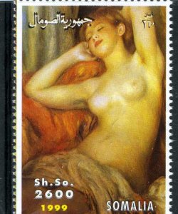 Somalia 1999 Renoir NUDES Paintings 1 value Perforated Mint (NH)