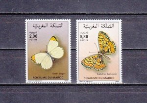 Morocco, Scott cat. 610-611. Butterflies issue.