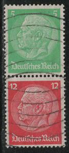 Germany Scott # 392, 406, used, se-tenant, Mi# S106
