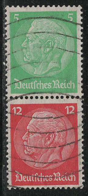 Germany Scott # 392, 406, used, se-tenant, Mi# S106