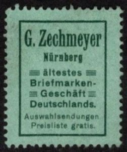 Vintage Germany Poster Stamp G. Zechmeyer Nuremberg Germany Oldest Stamp