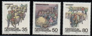 Liechtenstein # 915 - 917 MNH