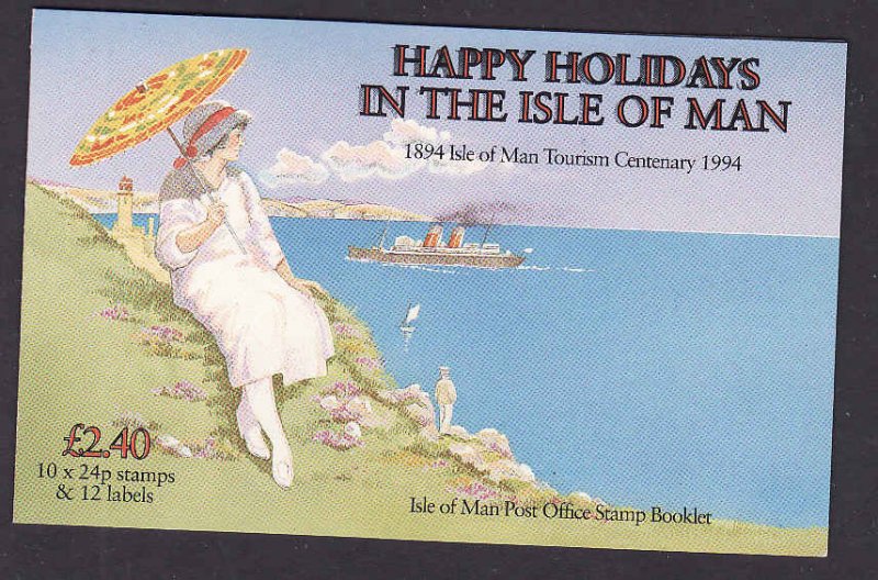 Isle of Man-Sc#586a-unused NH complete booklet-Tourism-1994-