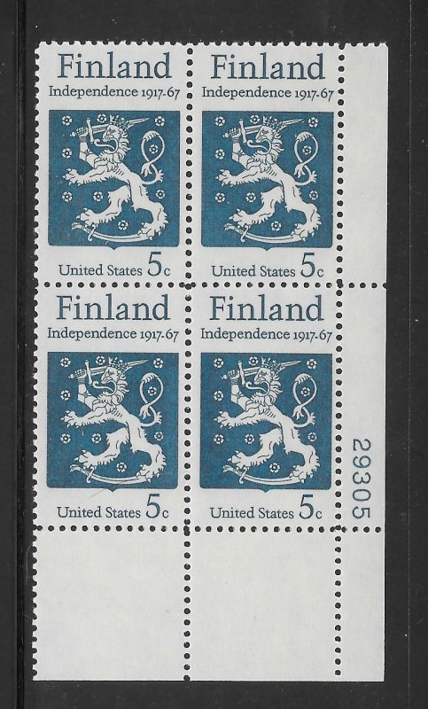 #1334 MNH Plate Block