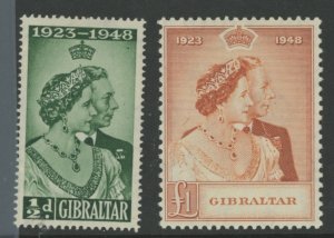 Gibraltar #121-122 Mint (NH) Single (Complete Set)