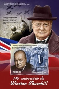 Mozambique - 2019 Winston Churchill - Souvenir Sheet - MOZ190127b