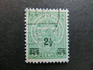 A4P27F110 Letzebuerg Luxembourg 1916-24 surch 2 1/2c on 5c used-