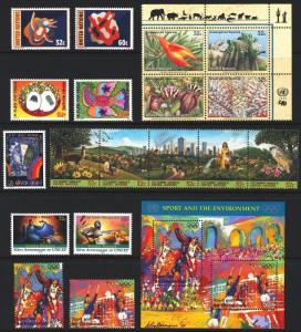 United Nations NY 1996 Year Set #671-689 Includes Souvenir Sheet MINT NH 