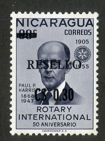 NICARAGUA 876 MH SCV $200.00 BIN $85.00 POLITICIAN