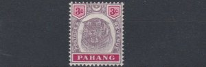 PAHANG  1895  S G 14  3C  PURPLE & CARMINE  MH