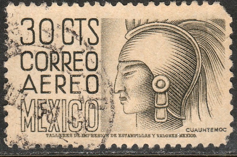 MEXICO C190, 30c 1950 Definitive FIRST PRINTING wmk 279 Used. F-VF. (609)