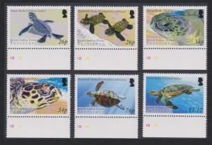 BIOT Turtles 6v Bottom Margins SG#312-317 SC#290-295