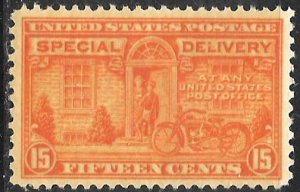 USA E16: 15c Messenger and motorcycle, single, MNH, F-VF