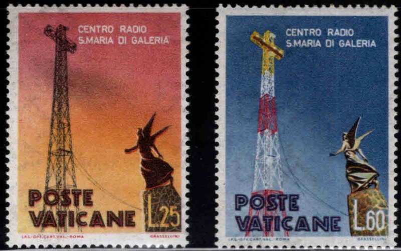 Vatican Scott 262-263 MNH** Papal Radio station set